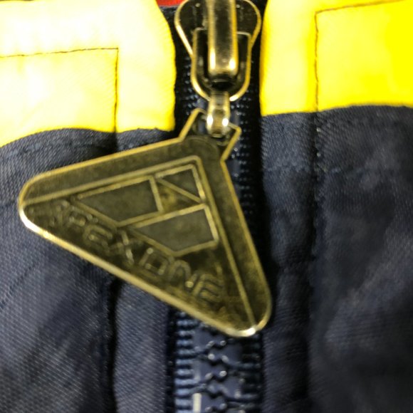 VTG 90s Apex One Michigan Wolverines Jacket Adult Extra Large Blue Full Zip Coat - Picture 4 of 12